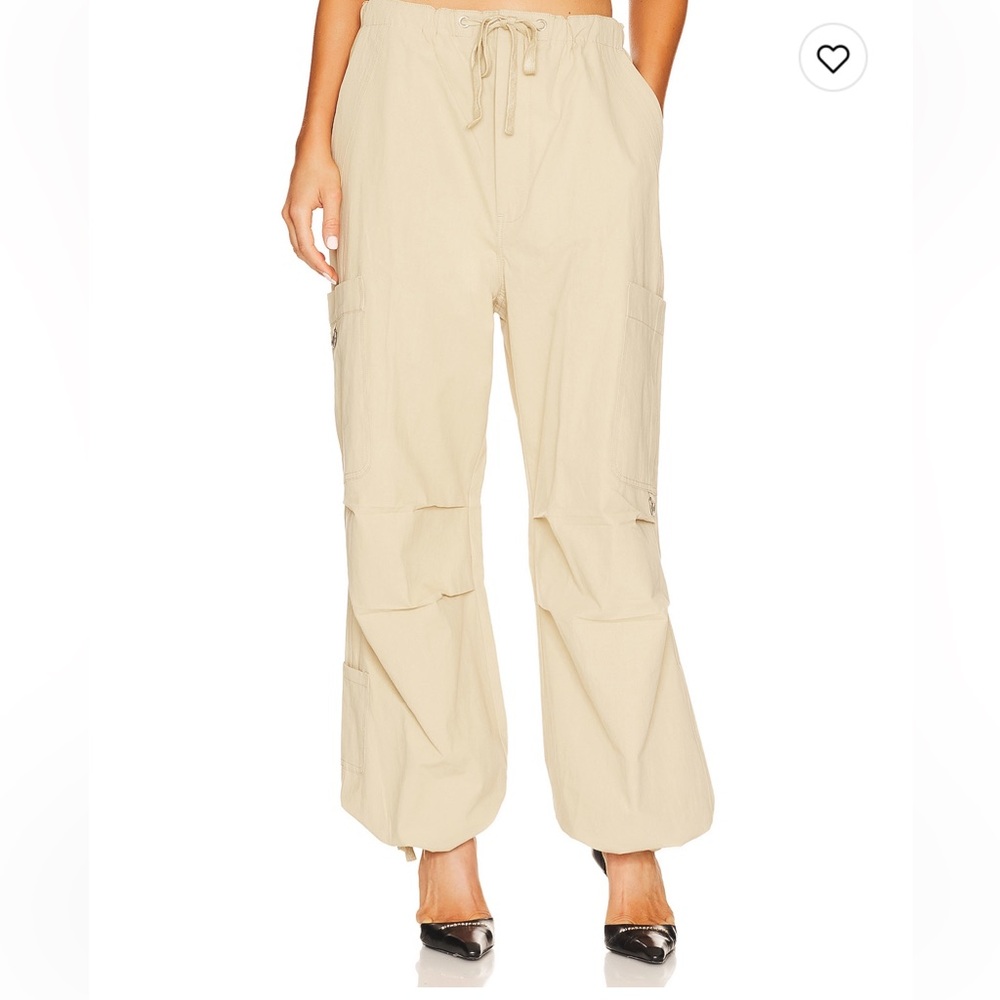 BY.DYLN Lexi Cargo Pants in Light Khaki